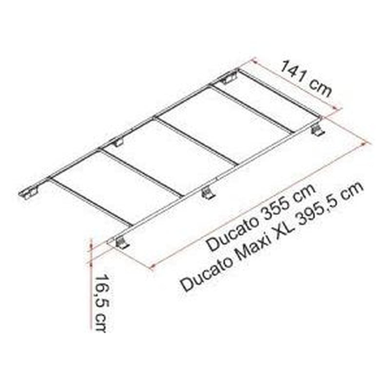 Fiamma Roof Rail Ducato Maxi Xl 05808-02- Fiamma - UK Camping And Leisure