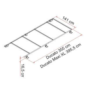 Fiamma Roof Rail Ducato Maxi Xl 05808-02- Fiamma - UK Camping And Leisure