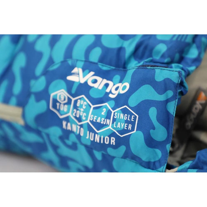 Vango Kanto Junior Junior Atlantic Blue Sleeping Bag Vango - UK Camping And Leisure