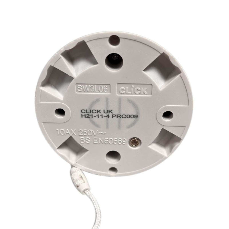 2 Way Ceiling Pull Cord Switch 10A AG - UK Camping And Leisure