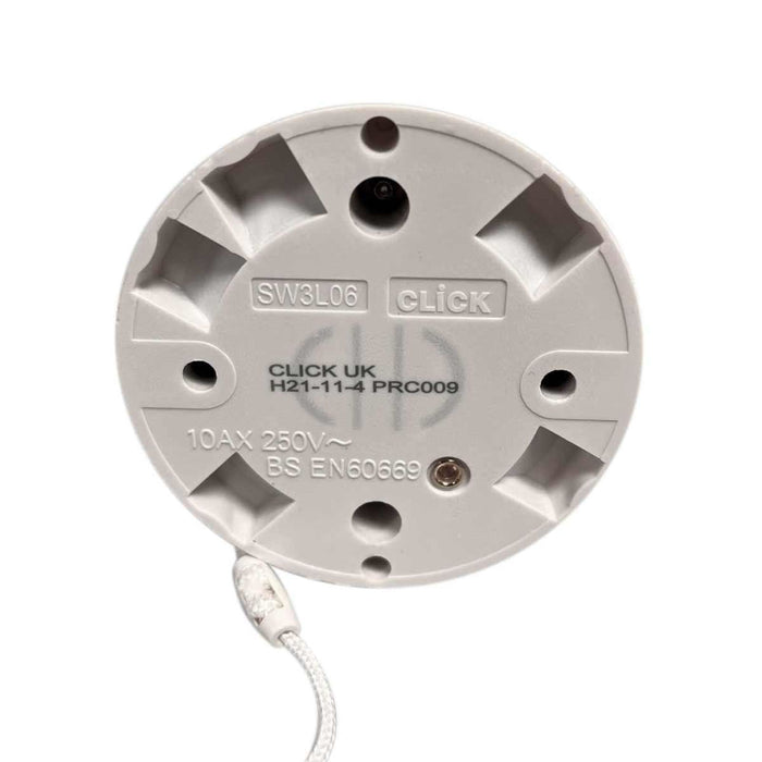 2 Way Ceiling Pull Cord Switch 10A AG - UK Camping And Leisure