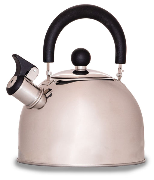 Quest Hamilton 2L Whistling Kettle - Stainless Steel Quest - UK Camping And Leisure