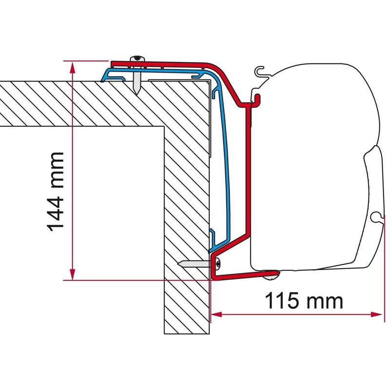 Fiamma F45s Bracket Kit for Rapido Series S6 606F from 2024 On Fiamma - UK Camping And Leisure