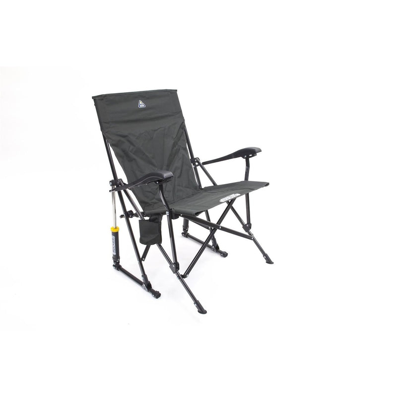 GCI Outdoor RoadTrip Rocker Camping Rocking Chair - Dark Charcoal