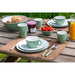 Bo-Camp Tableware Two-Tone Melamine 16 Pieces Green/White Bo-Camp - UK Camping And Leisure
