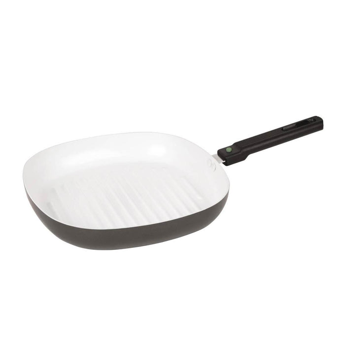Bo-Camp Grill Pan Sprint Removable Handle Blk/White 26 x 26cm Bo-Camp - UK Camping And Leisure