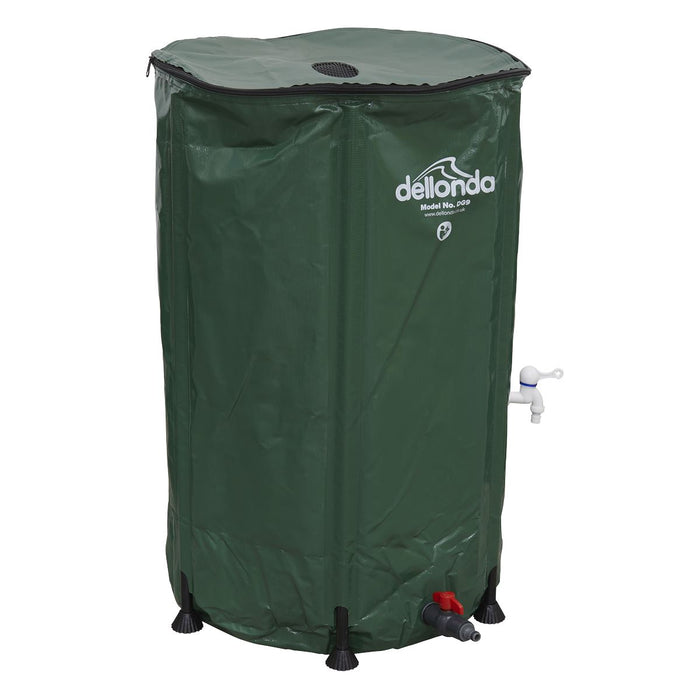 Dellonda Collapsible PVC Garden Water Butt with Zipped Lid & Drain Tap 250L Dellonda - UK Camping And Leisure