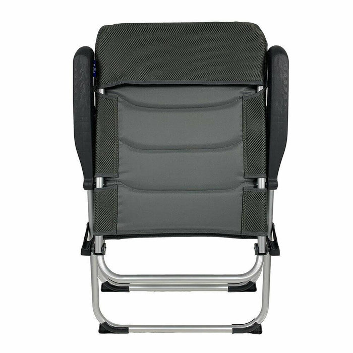 Royal Folding Ambassador Grey Reclining Aluminium Padded Camping Chair R735 Royal - UK Camping And Leisure