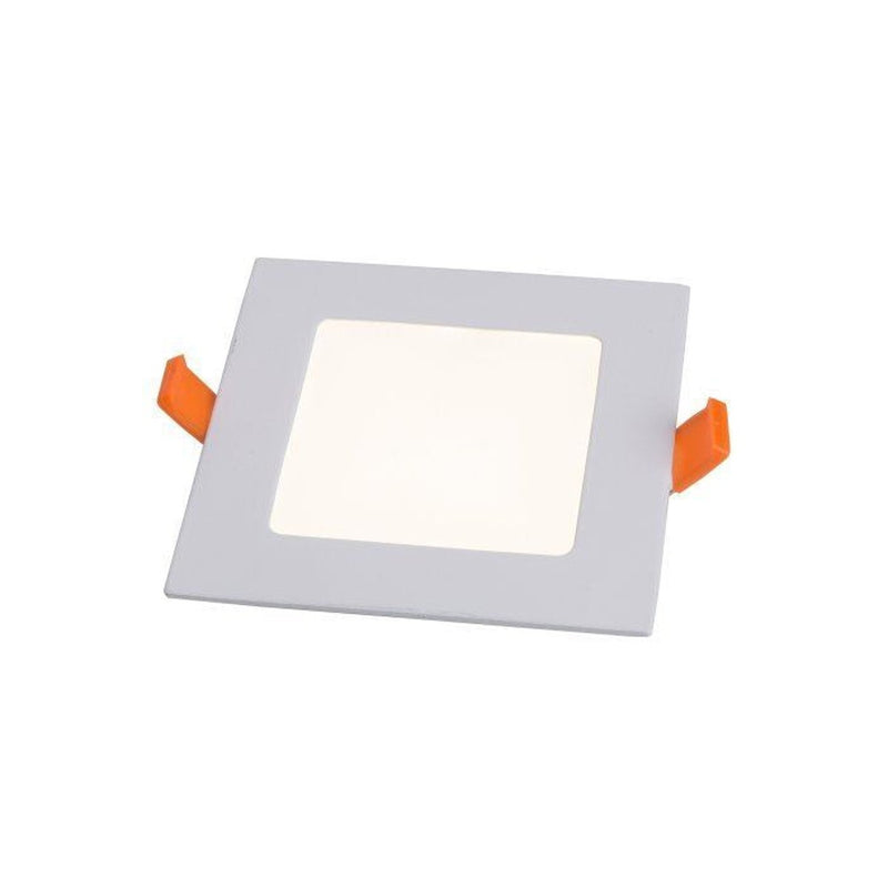 Square Recessed Lamp 120 X 120  White Metal Body - 4000K - Main Product Image | UK Camping and Leisure