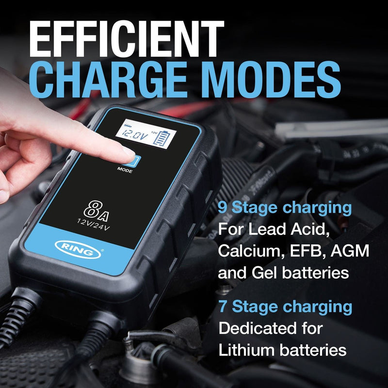 Ring RSC908T SMARTCHARGE 8 Charger & Maintainer - View 16