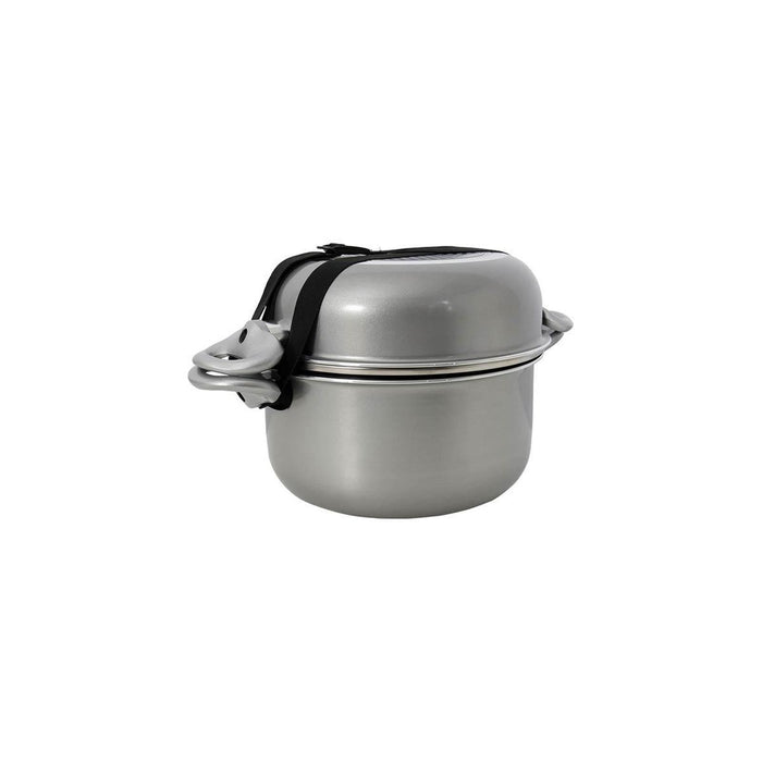 Gimex Cookware Induction Silver 8 Pieces Gimex - UK Camping And Leisure