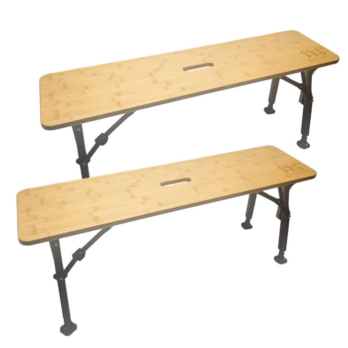 Olpro Folding Bamboo Bench Set