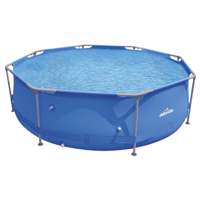 Dellonda Steel Frame Round Swimming Pool & Filter Pump 10ft - Blue DL19 Dellonda - UK Camping And Leisure