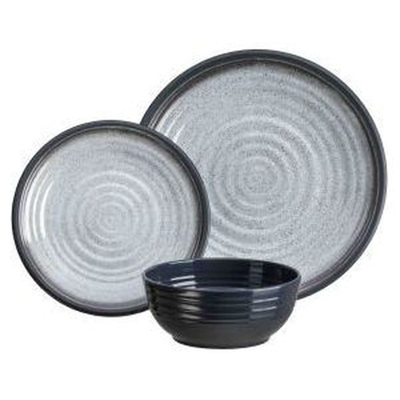 Granite Grey 12Pc Dinner Set GG0112 UK Camping And Leisure - UK Camping And Leisure