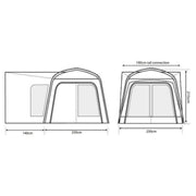 Outdoor Revolution Q Cayman T1 Tailgate Driveaway Awning Outdoor Revolution - UK Camping And Leisure
