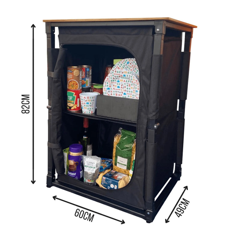 Olpro Bamboo Cooking Table 60cm x 49cm x 82cm