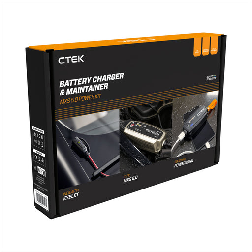 CTEK MXS 5.0 12v 5A Car Bike Van Boat Smart Battery Charger Kit Saxon - UK Camping And Leisure