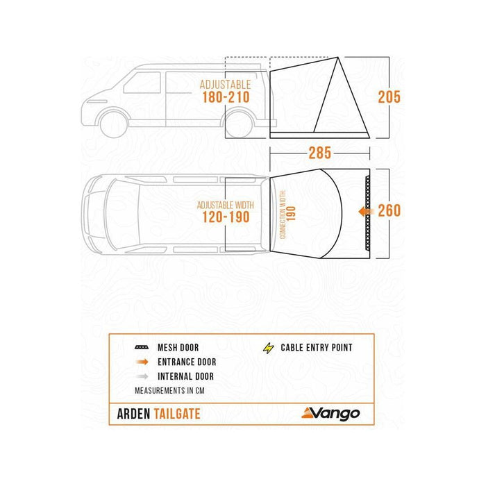 Vango Arden Tailgate Tailgate Smoke Vango - UK Camping And Leisure
