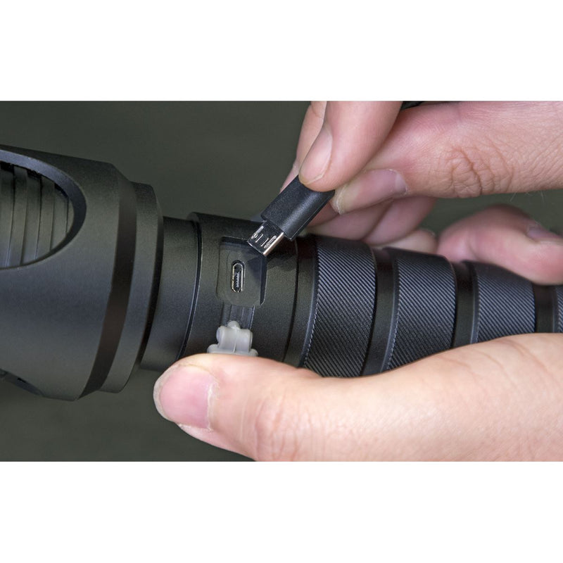 Sealey Aluminium Torch 60W COB LED Adjustable Focus Rechargeable with USB Port Sealey - UK Camping And Leisure