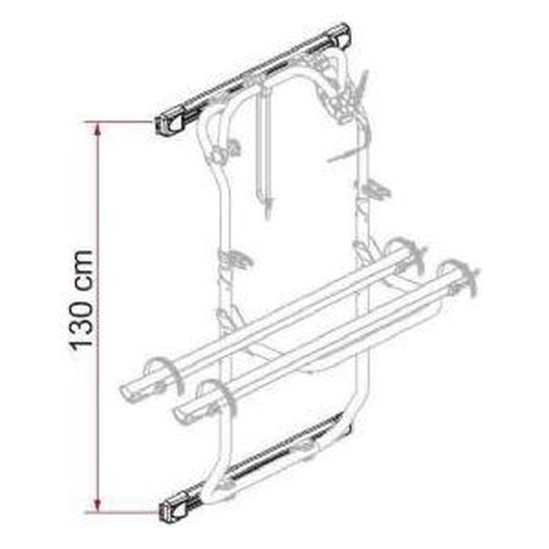 Fiamma Kit Bars Dj Ducato >06 For Cb Dj Deep Black 08754-01A Fiamma - UK Camping And Leisure