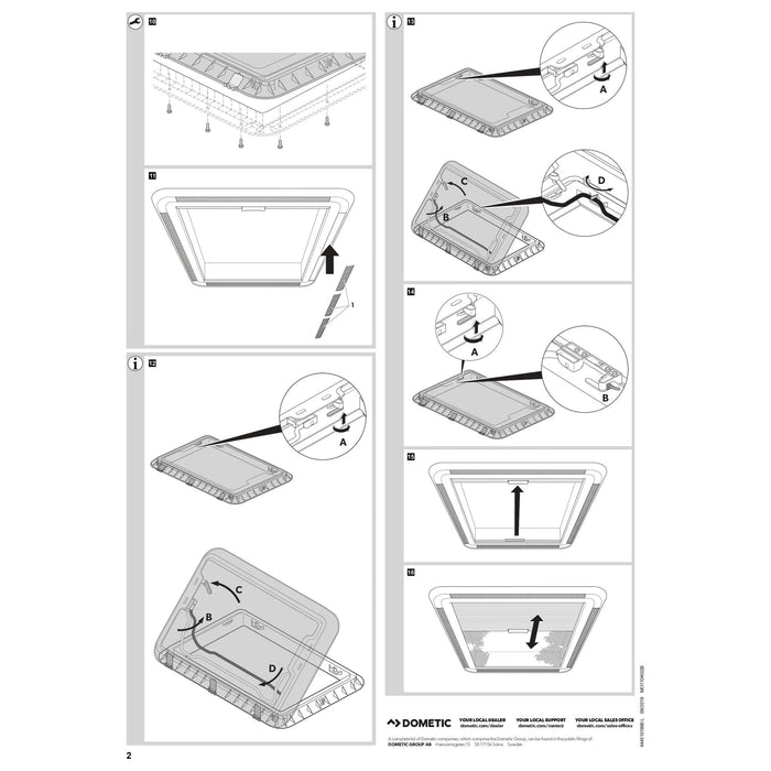 Dometic Heki 2 Rooflight 9104100235 Dometic - UK Camping And Leisure