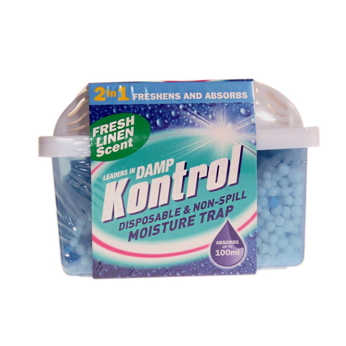 Eliminate Moisture and Odor with Kontrol Mini Moisture Trap Linen Scent (100ml) Kontrol Krystals - UK Camping And Leisure