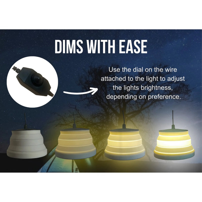 Olpro Camping Lantern Dimmable 240V - LED, Weather-Resistant