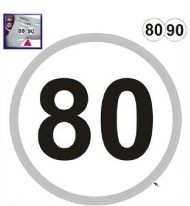 W4 French Speed Limit Stickers 80 & 90 Kph 37130 UK Camping And Leisure - UK Camping And Leisure