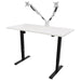 Dellonda Single Motor Adjustable-Height Electric Sit/Stand Desk - White Desktop Dellonda - UK Camping And Leisure