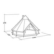 Robens Klondike 6 Berth Poled Tent Robens - UK Camping And Leisure
