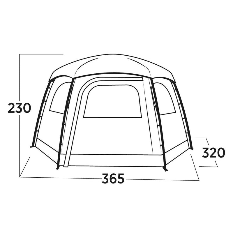 Easy Camp Sandland Yurt Tent Dark Sand 6 Person Easy Camp - UK Camping And Leisure