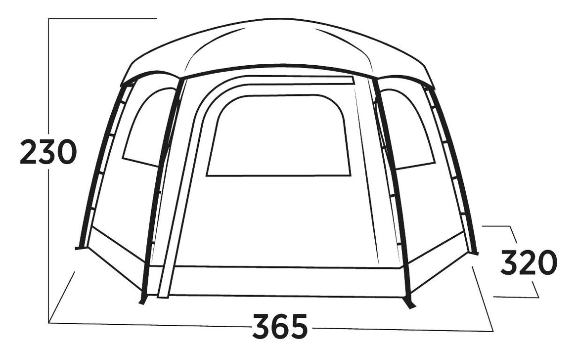 Easy Camp Sandland Yurt Tent Dark Sand 6 Person Easy Camp - UK Camping And Leisure
