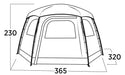 Easy Camp Sandland Yurt Tent Dark Sand 6 Person Easy Camp - UK Camping And Leisure