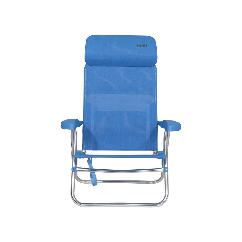 Crespo Beach Chair AL/205 Compact Blue Crespo - UK Camping And Leisure
