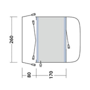 Outwell Santa Monica Driveaway Air Awning Grey Outwell - UK Camping And Leisure