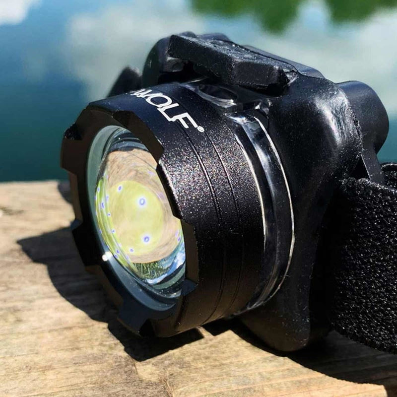 Wolf Outdoors VEX-150 Powerbeam LED Head Torch Rechargeable Wolf Outdoors - UK Camping And Leisure