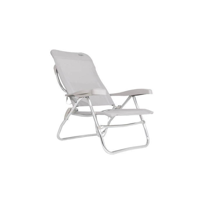 Crespo Beach Chair AL/223 Light Grey Crespo - UK Camping And Leisure