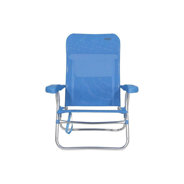 Crespo Beach Chair AL/206 Blue Crespo - UK Camping And Leisure