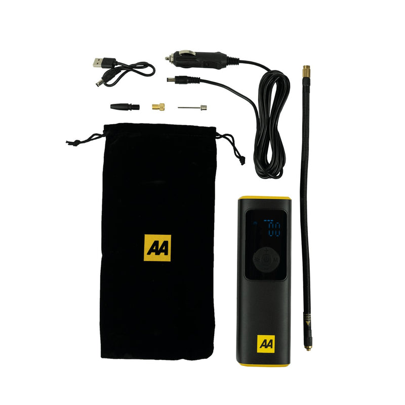 AA Rechargeable Tyre Inflator With Power Bank 12V USB - View 3