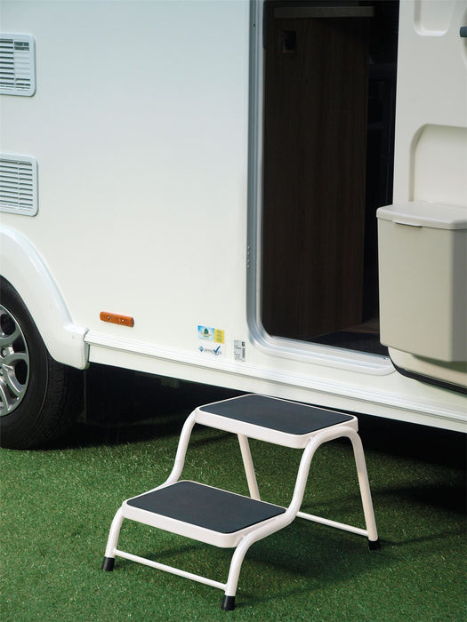 Double step in caravan white Quest - UK Camping And Leisure