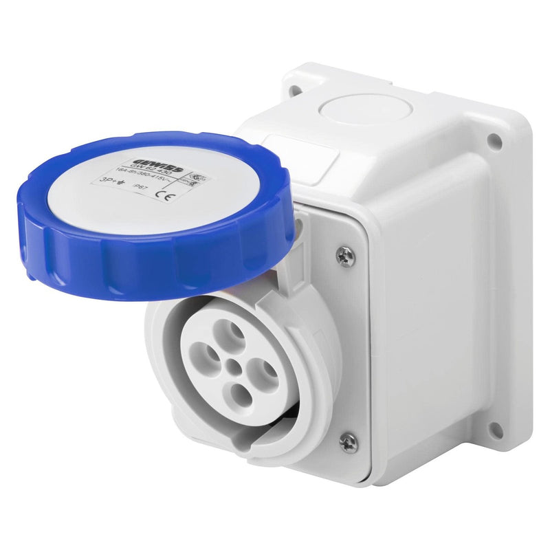 W4 Mains Garage Socket 20016 Gewiss - UK Camping And Leisure