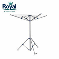 Royal Portable Aluminium Clothes Line Camping Caravan Washing Airer Dryer