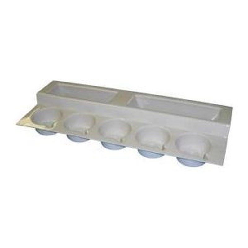 Stepped Cup Rack Ivory T160 IVORY UK Camping And Leisure - UK Camping And Leisure
