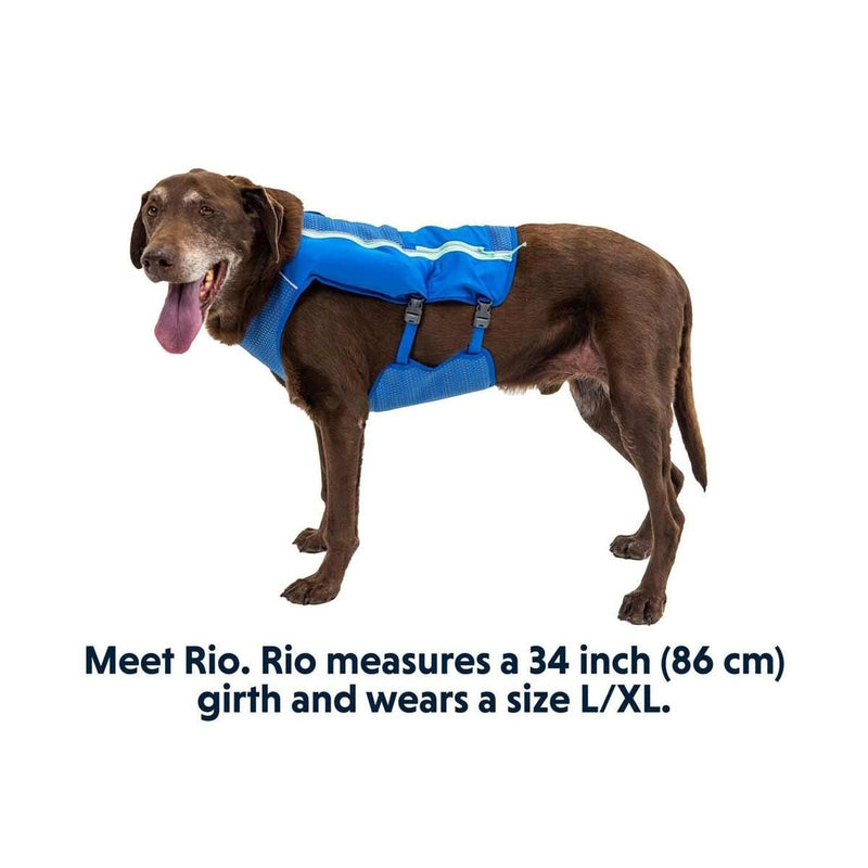 Ruffwear Trail Runner Dog Running Vest in Blue Pool (Medium) Ruffwear - UK Camping And Leisure