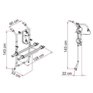 Fiamma Carry-Bike Vivaro/Trafic/Talento 02096-72- Fiamma - UK Camping And Leisure