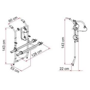 Fiamma Carry-Bike Vivaro/Trafic/Talento 02096-72- Fiamma - UK Camping And Leisure