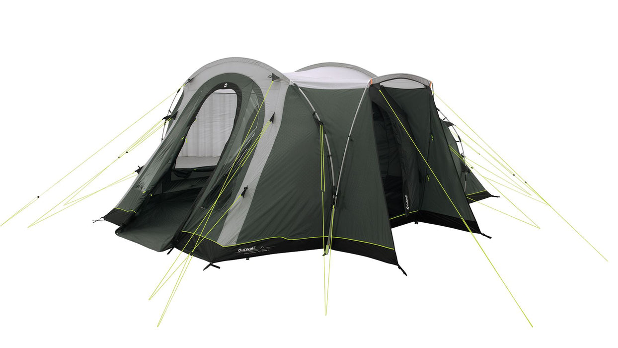 Outwell Nevada 5 Pole Tent Green 5 Person Outwell - UK Camping And Leisure