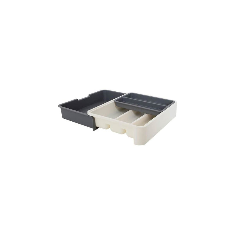 Gimex Cutlery Drawer Adjustable Grey/White Gimex - UK Camping And Leisure