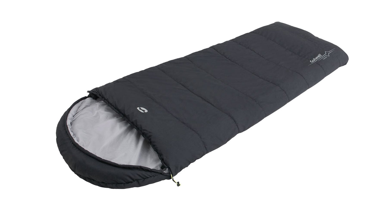 Outwell Campion Black Black Single Sleeping Bag Outwell - UK Camping And Leisure