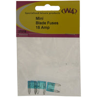 MDS1203 W4 Mini Blade Fuse 15 amp 3 pack 37015